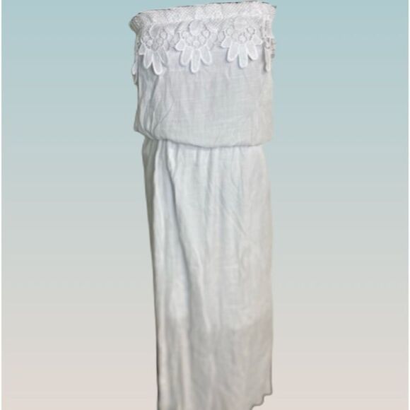 #119 JGEE Rayon Strapless Maxi Dress - Picture 1 of 8